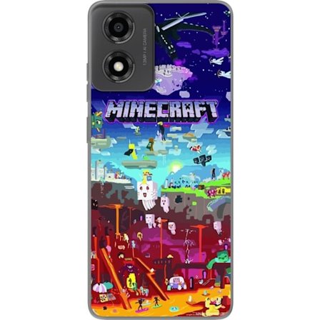 Kompatibel Mobilcover til Motorola Motorola Moto E14 MineCraft