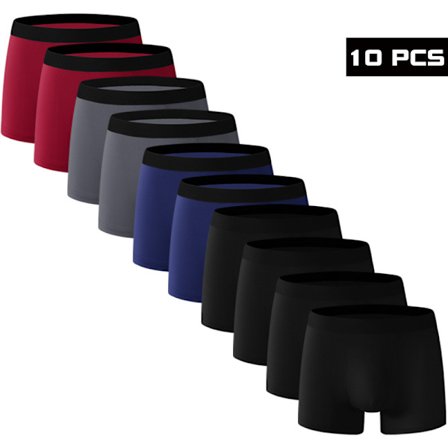 Boxerkalsonger för män - Andningsbara, bekväma, enfärgade, perfekta för vardagskläder, gym eller daglig användning