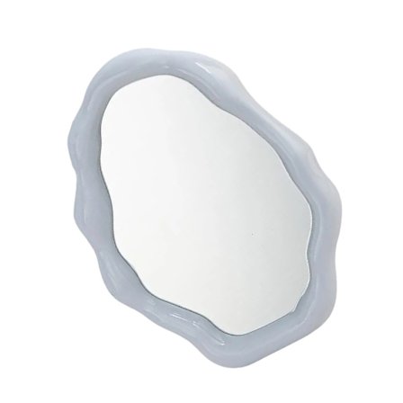 Toiletbordsspejl med stativ, bærbar foldespejl til bord, skrivebord, bordplade, badeværelsesspejl til barbering til kvinder