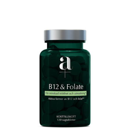 Alpha Plus B12-vitamin & Folat 120 sugtabletter