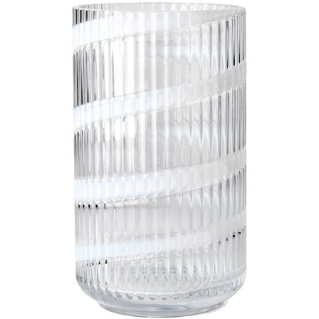 Lyngby porcelæn Swirl vase 25 cm, hvid | KitchenOne