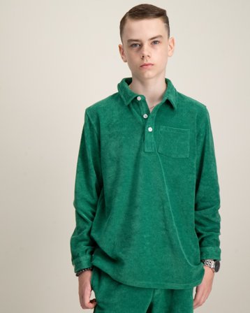 Nikben Terry Studio Grön Skjortor Kille - Kids Brand Store