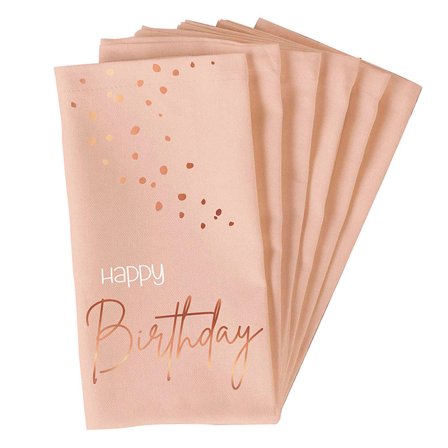 Happy Birthday Lautasliinat Vaaleanpinkki