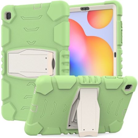 Samsung Galaxy Tab S6 Lite silikone cover med kickstand - Matcha-Grøn