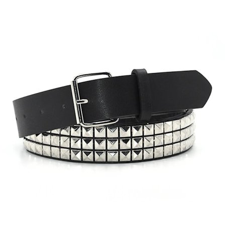 1 Piece Fashion Rivet Belt Men Women's Studded Belt Punk Rock With Pin Buckle Drop Shipping Black