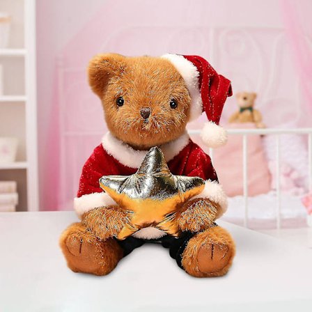 Legetøj Plys Fyldt Dyr Dukke Legetøj Kage Blød Dekorative Artikler Med Drejelige Led (Jule Stil)