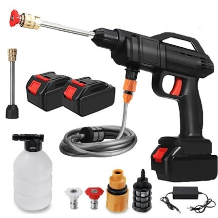1500W Trådløs Højtryk Renser Spray Spray Vand Pistool Bil Vaske Tryk Vand Rense Maskine til Makita 18V Batteri