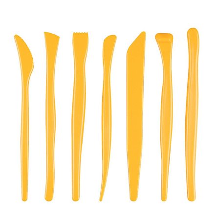 6 st Polymer Clay Verktyg Modellering Lera Skulptur Verktyg Kit För Keramik Skulptur Trä Prickverktyg