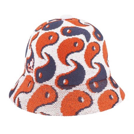 Kangol - Röd bucket Hatt - 3D Balance Casual White Bucket @ Hatstore