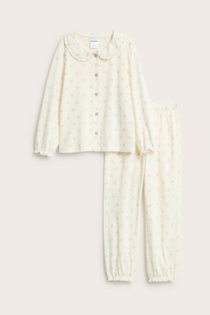Kappahl | Piżama z bawełny, we wzory | Offwhite