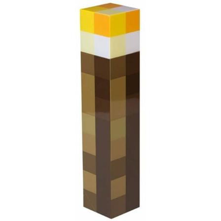Tænd 28CM høj lysstyrke LED Minecraft håndholdt eller vægmonteret fakkel F