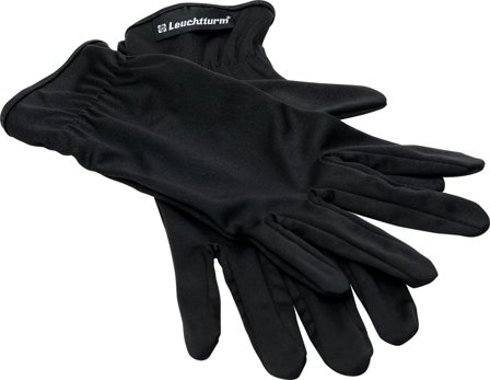 Mønthandsker af mikrofiber - 1 par - Sorte - Large - Leuchtturm