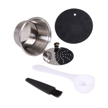 Genanvendelig Kapsel - Cook Concept - Dolce Gusto - Stål - Sølv