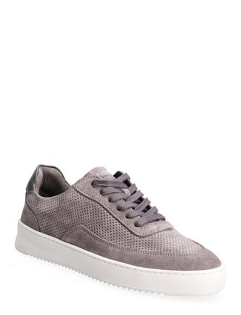 Mondo Perforated Organic Grey Lave Sneakers Grå Filling Pieces
