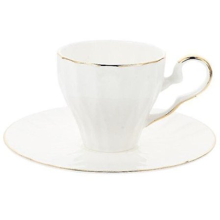Nordisk Stil Kaffekopp & Fat Set Utsökt Keramik Mugg