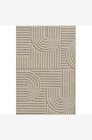 Hanah Home - Tæppe-Huff - Beige - Fladvævede tæpper - 240X340 - Fra Homeroom