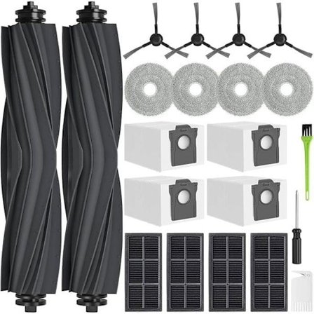 Erstatningstilbehørssæt kompatibelt med Dreame L10s Pro, L10s Pro Gen2, L10s Plus, L10 Prime, børste og støvsugerdele
