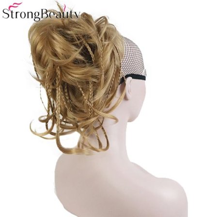 StrongBeauty Syntetiskt gör-det-själv-hår Rött Blond Brun Svart Fläta Dragsko Hästsvans Klämma in/på Hårförlängningar Hårstycken 17färger