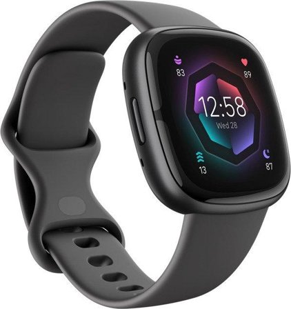 Fitbit Sense 2 - grafitt - smartklokke med bånd - grafitt