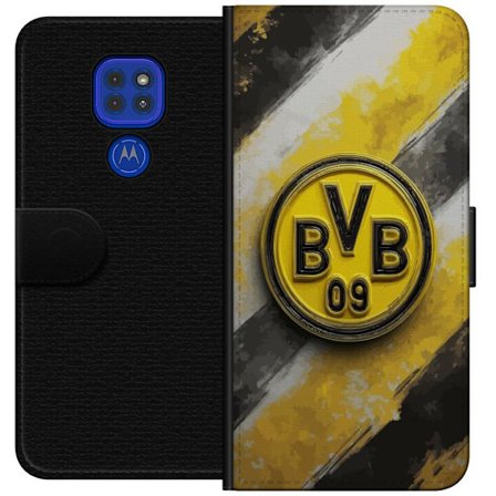 Kompatibel Tegnebogsetui til Motorola Motorola Moto G9 Play Farverigt abstrakt puslespillsmønster, der symboliserer fællesskab, mangfoldighed og kre