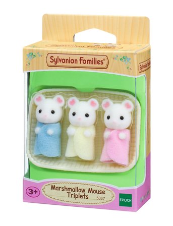 Sylvanian families | Marshmallow Mouse Triplets | ONE SIZE
