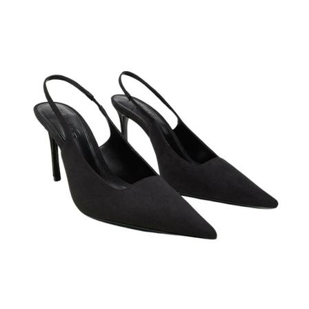 Mango Pointed toe heel Sko Sort, Dame, Størrelse: 36 EU