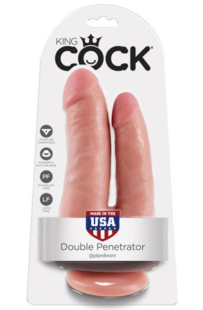 Kjøp Pipedream King Cock Double Penetrator 21 cm - Dobbeldildo | God pris