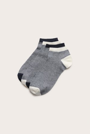 Kappahl | Ankelstrumpor i 4-pack | Blå