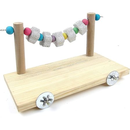 Træfugleperches Platform Naturlig Tyggebur Tilbehør