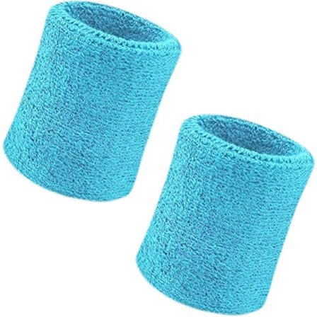 Go Go Gadget - "Stilfullt Armbandsaccessoar: Ljusblått Svettband" - Andningsbart - Bekvämt
