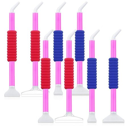 8 stk. diamantmaleri pen, 5D diamantbroderi pen diamantmaleri pen tilbehør, blå & rød & rosa rød