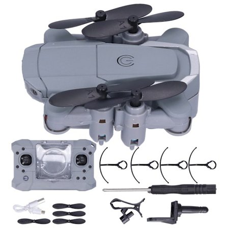 Mini 2.4G Drone med højdehold Foldbar 4-akset RC Quadcopter Legetøj med fjernbetjening 1080P Kamera