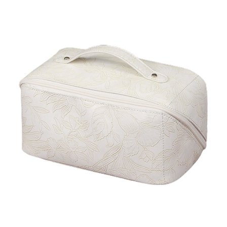 Kosmetisk väska Amazon Pu läder Stor kapacitet Stereo mönster Förvaring Tvätt Bärväska