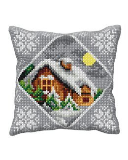 Stickpackung Kissen Schneebedeckt - Orchidea