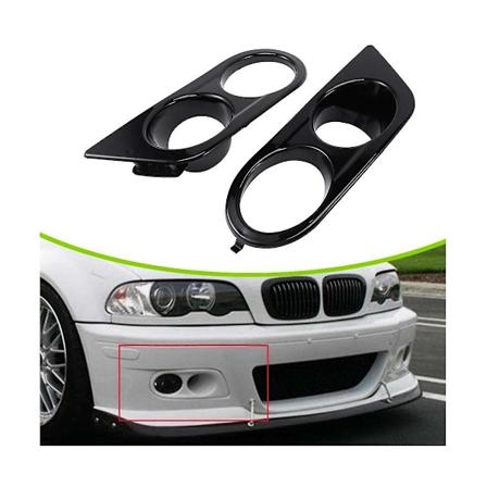 Tågelampe ramme med to huller forreste kofanger netgitter bil til 3 serie E46 M3 01-06 5111269