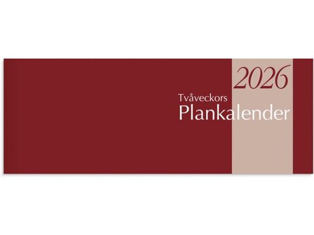 Burde Tvåveckors Plankalender 2026 - Lyreco - Almanackor och kalendrar - Bordskalendrar och skrivunderlägg - Bordskalendrar