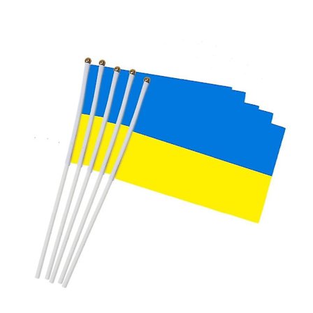 5 stk. Ukraine flag, Ukraine 14*21cm håndholdt mini flag