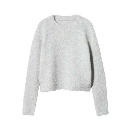 Mango Striktrøje med bådudskæring Grå, Dame Striktrøjer, Størrelse: XL
