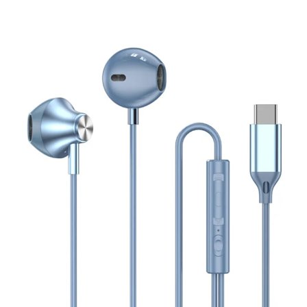 Til Samsung Hovedtelefoner HiFi Surround Sound In-ear USB Type C 3.5mm Med Ledningskontrol Kablede Ørepropper Til Galaxy S24 S23 S22 Ultra - Blå Type 
