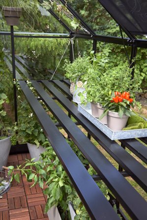 Halls F03844 Växthusbord till Qube 610, 5 sektioner, Växthus & orangerier