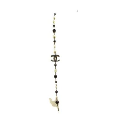 Chanel Vintage Pre-owned Metal necklaces , Zwart , Dames , Maat: ONE Size Vintage Sieraden