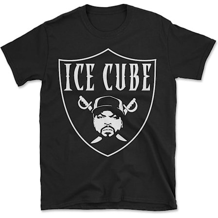 Ice Cube Raiders Logo Hip Hop Rap Vintage Replica T-shirt