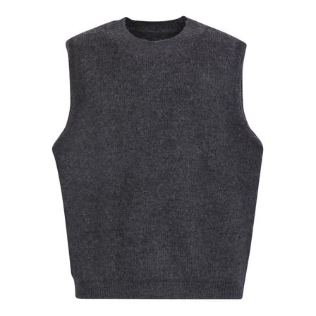Maison Margiela, Sleeveless Knitwear Grijs, Heren, Maat:L,alpaca