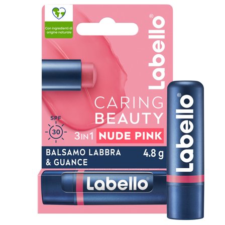 Labello Caring Beauty Lip & Cheek Nude Pink Spf30 Burrocacao