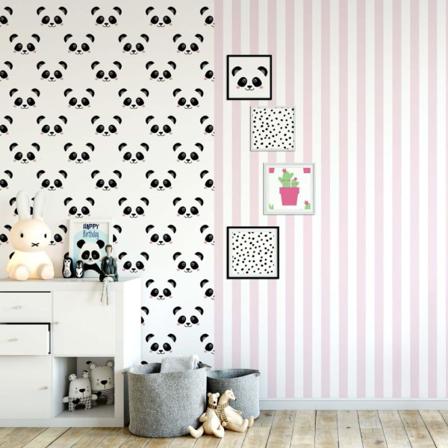 Fabulous World Tapet Stripes Vit Och Rosa 67103-4 Rosa