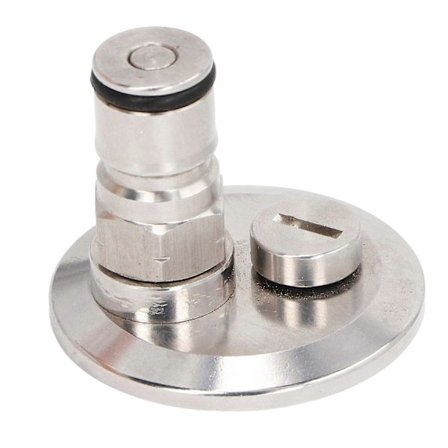 1,5 tums Tri Clamp till Ball Lock Post Adapter med Tryckavlastningsventil Snabbinstallation Ball Lock Post Co