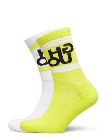 2P Qs Rib Colors Cc Lingerie Socks Regular Socks Valkoinen HUGO