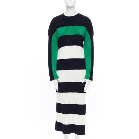 Stella McCartney Pre-owned, Pre-owned Wool tops Wit, Dames, Maat:S,wol,gestreept