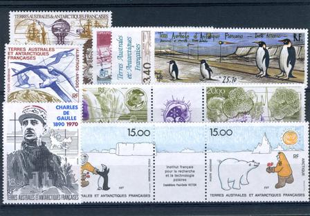 TAAF - Fransk antarktis Terr. - Luftpost - Årgang 1991-92 - Postfrisk
