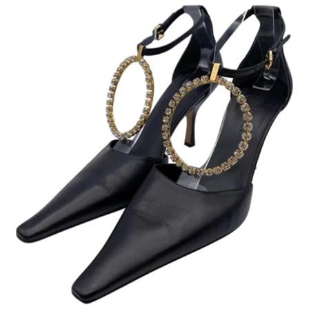 JW Anderson Pre-owned Pre-owned Læder heels Sort, Dame Vintage Sko, Størrelse: 40 EU